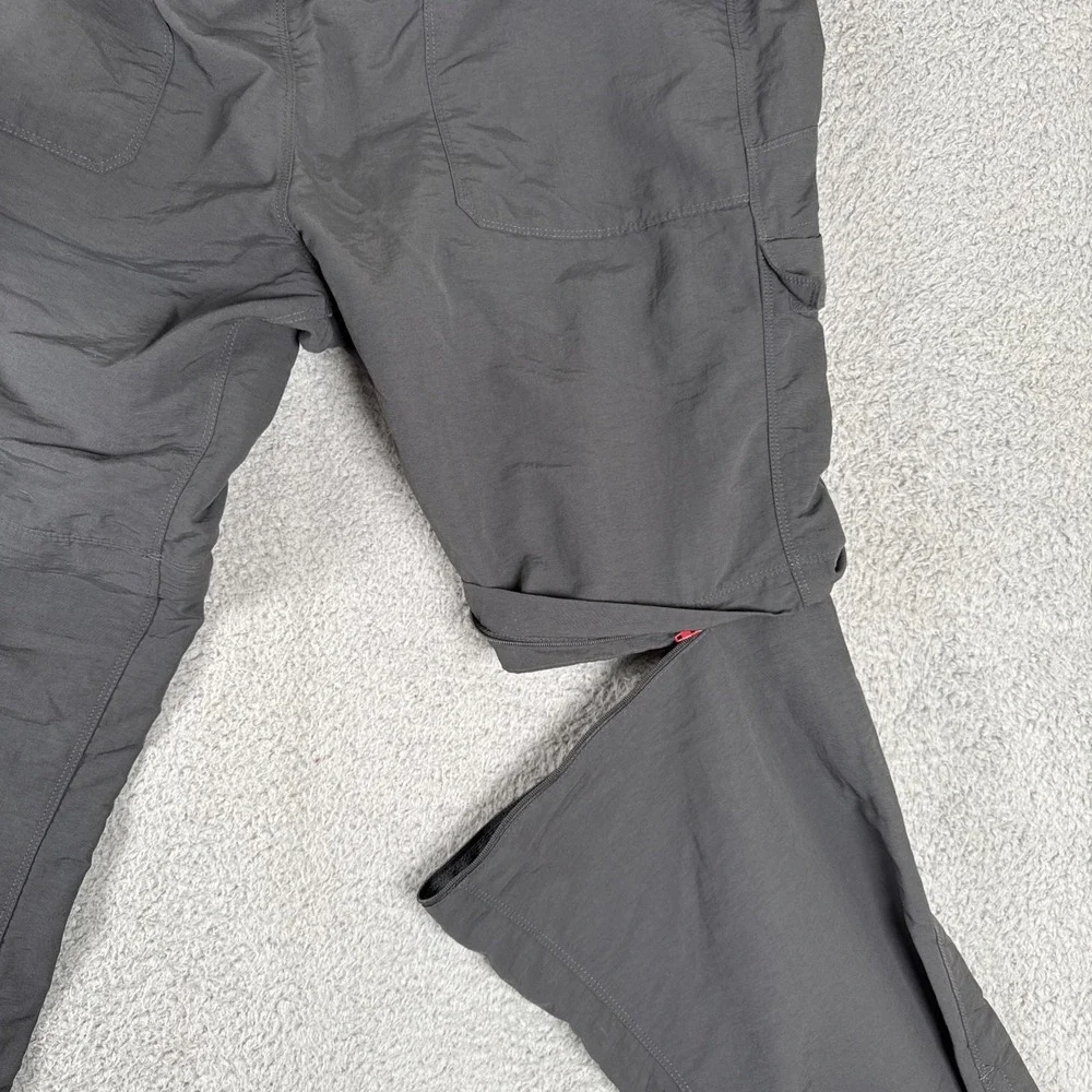 The North Face Pants Men's Large (38x30) Gray Convertible Hiking Zip Off Outdoor
